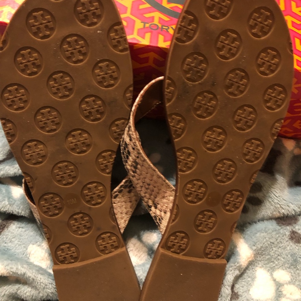 Tory Burch Thora Python Print Sandals - image 3